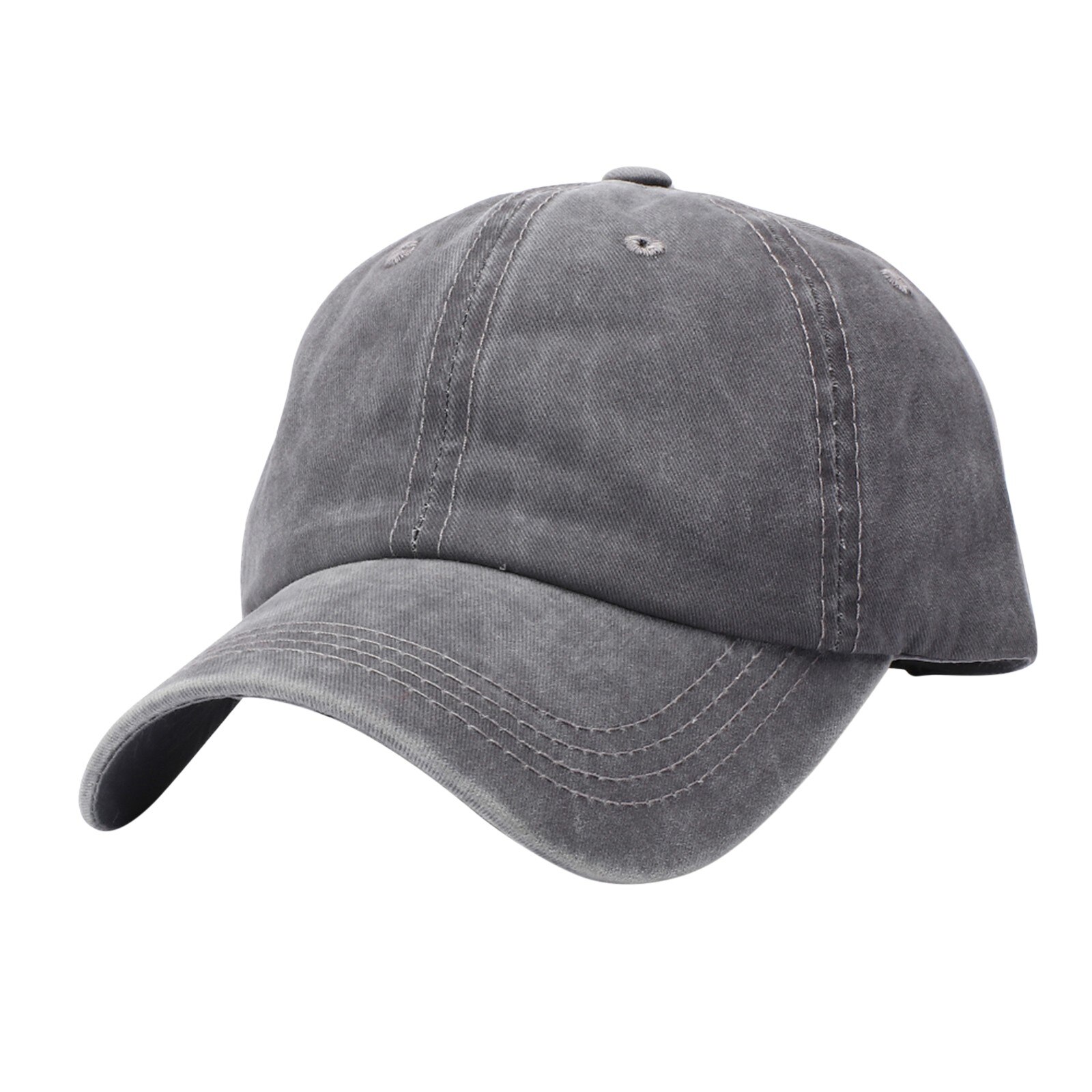 7 Kleuren Gewassen Katoen Board Kids Baseball Cap Kinderen Hiphop Jongens Meisjes Hoed Voor 3 4 5 6 7 8 Jaar Oud: Gray