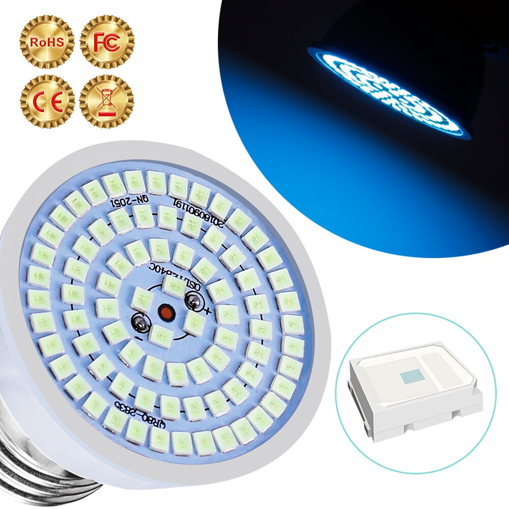 UVC Sterilizer Light Bulb LED E27 Germicidal Lamp LED 220V Ozone Lamp E14 Ultraviolet Lampada LED 3W 5W 7W Disinfect Bacterial