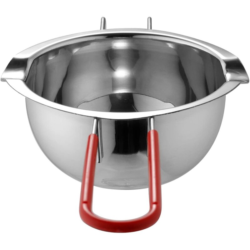 Acero inoxidable Universal Anti-escaldado mango Pot derretido mantequilla Chocolate queso caramelo, 400Ml (plata)