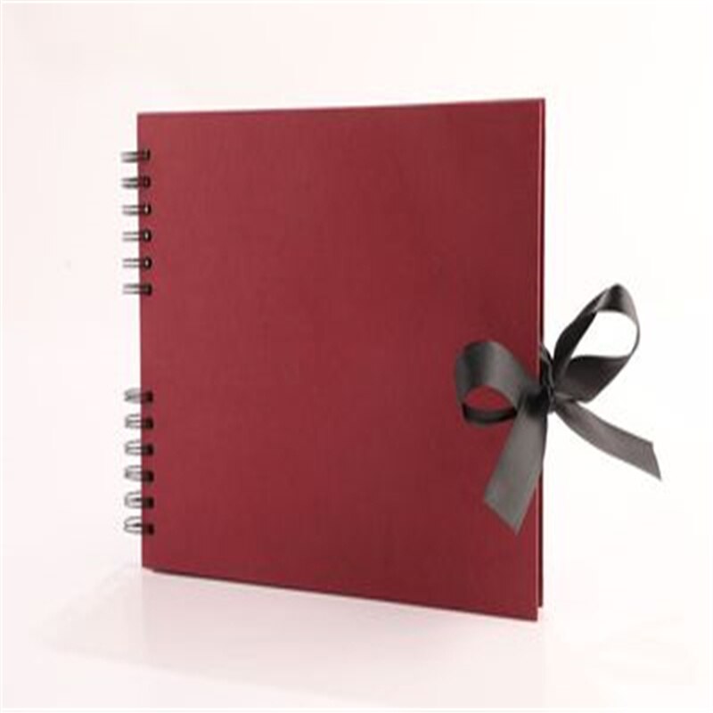big family handmade DIY paste diy photo album collection photo album handmade souvenir photo album: red