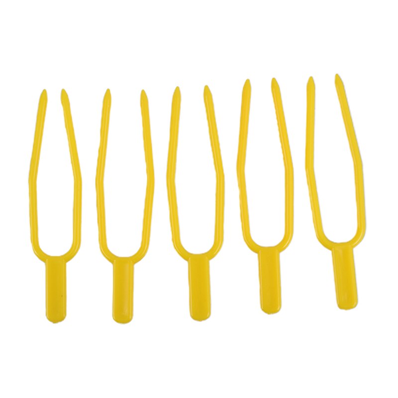 100Pcs Plastic Plant Clips Uitlopers Bevestiging Bevestiging Armatuur Klem Aardbei Vork Landbouw Clip Tuingereedschap