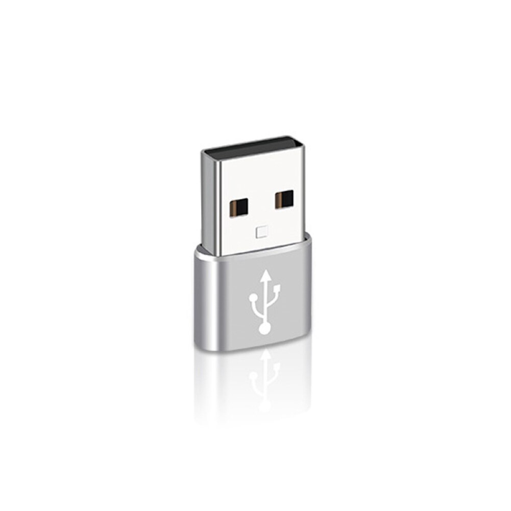 Mini Typ-C Weibliche zu USB 3,0 Männlichen Adapter Daten Transfer Ladung OTG Anschluss: Silber