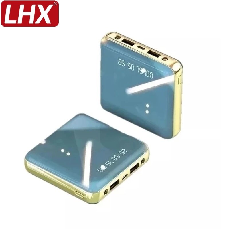 20000mAh Mini Power Bank Fast Charger LCD Type C Dual USB PoverBank External Battery Charger For Xiaomi Mi IPhone6 7 8 X