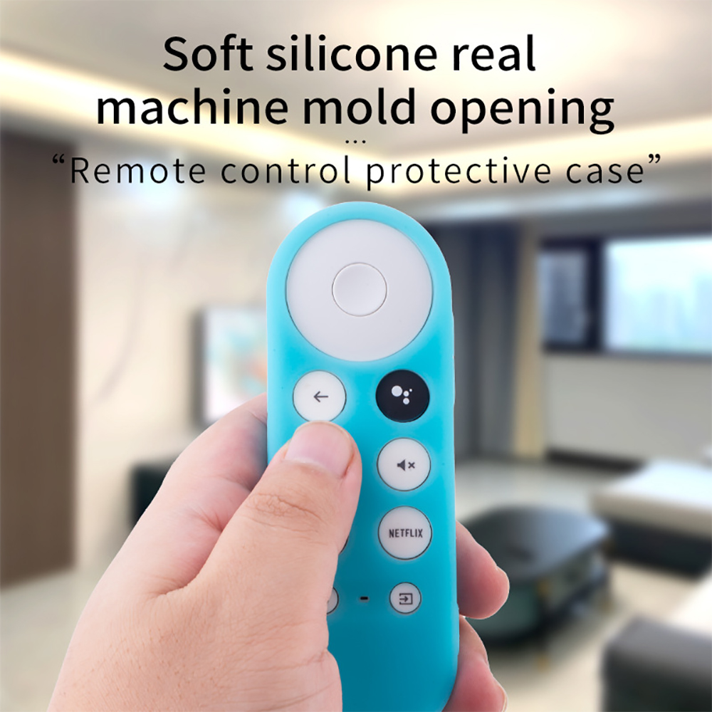 Funda protectora de silicona suave para Google Chromecast SmartTV Control remoto antideslizante duradera cubierta protectora Shockpro