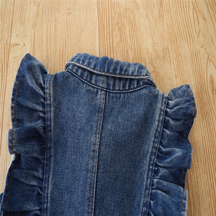 Estate abbigliamento per bambini 2022 moda carino Denim ragazza tuta bambini senza maniche generale Jean pagliaccetto per bambini pantaloncini BC2165