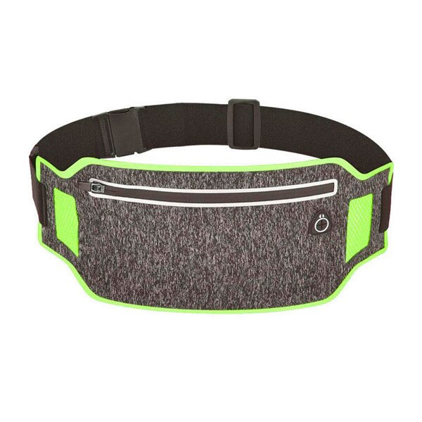 Waterproof Running Waist Belt Bag Outdoor Sports Cell Phone Case Smartphone Pouch For iPhone 11 XR Mobile Phone Wallet Belly Bag: Green