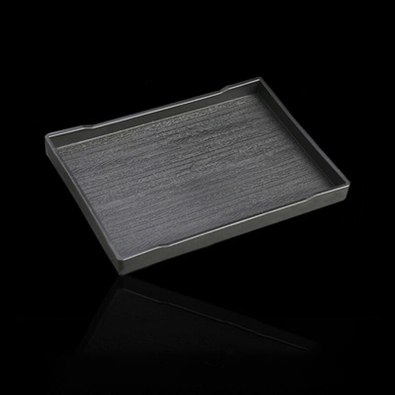 1pcs Rectangular Hotel Melamine Tray Water Cup Tea Tray Plastic Room Washing Storage Trays: BK2