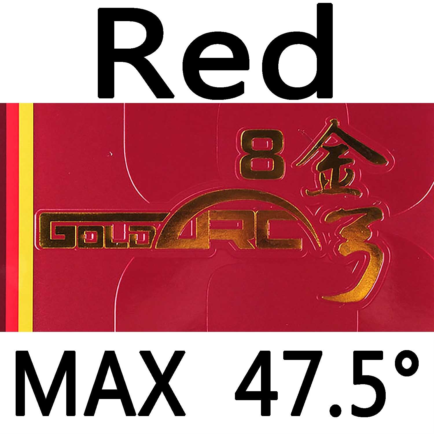 DHS GoldArc 8 Made in Germany Gold Arc Table Tennis Rubber Ping Pong Sponge Goldarc8: red max H47.5