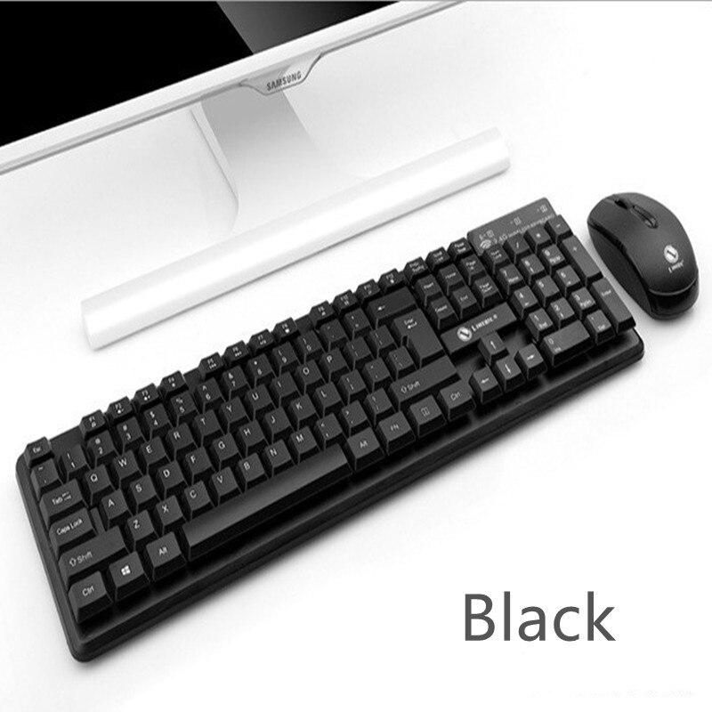 Windays Mouse Keyboard OfficeUSB Wireless ComputerAccessoriesComponent PCMacbook Notebook Laptop Parts: black