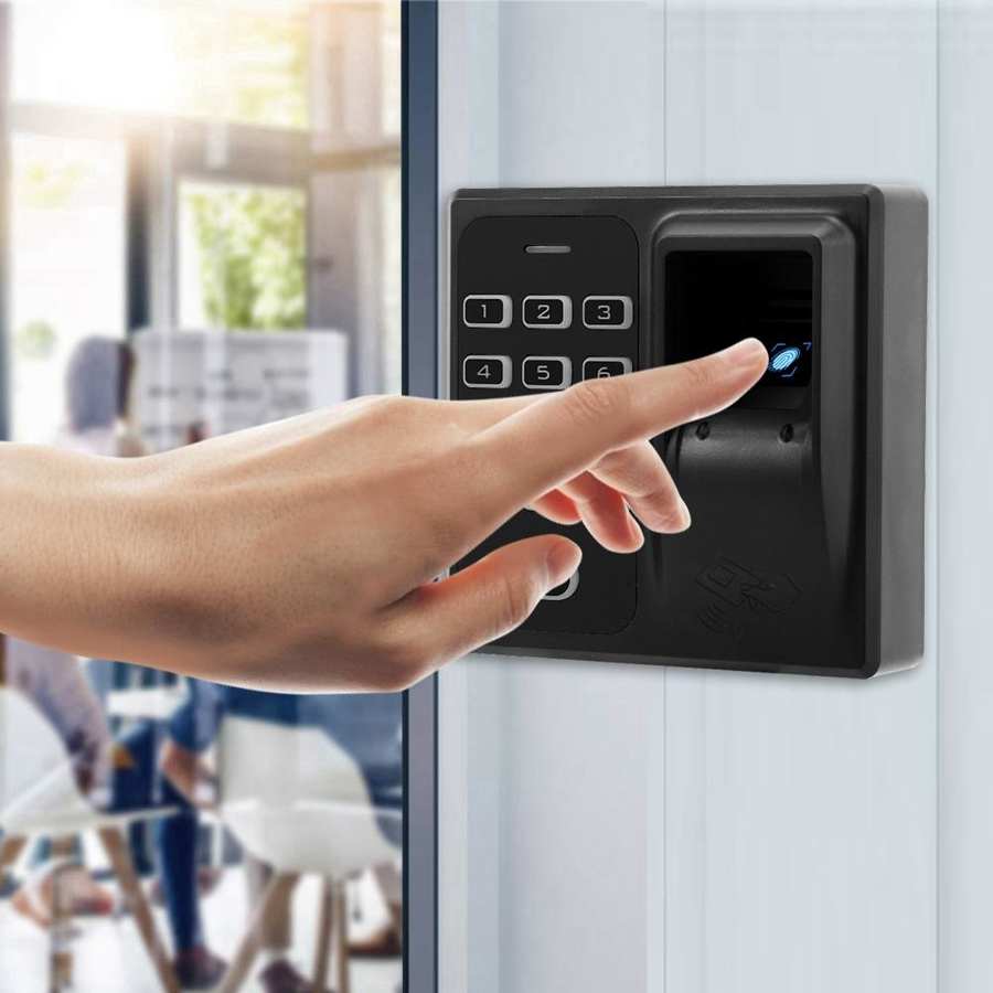 Fingerprint Reader ID Card Induction Password Door... – Grandado