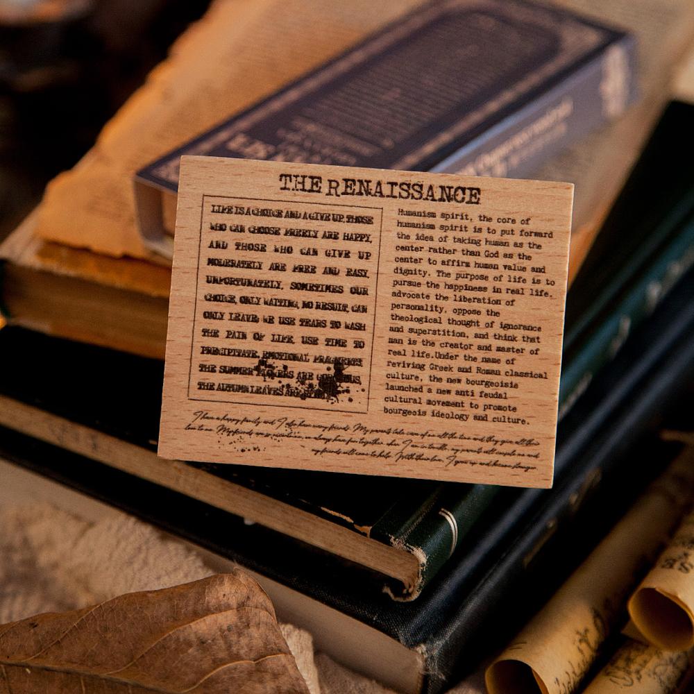 Retro gamle bøger serie woos sæl dekoration stempel træ gummistempler til scrapbooking papirvarer diy håndværk standardforsegling