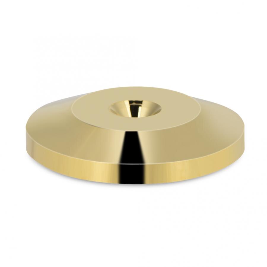 8x Speaker Isolation Feet - YOUTHINK 25x4mm Aluminum Anti-Vibration Pads for Amplifiers, CD/DVD Players, Turntables: Gold