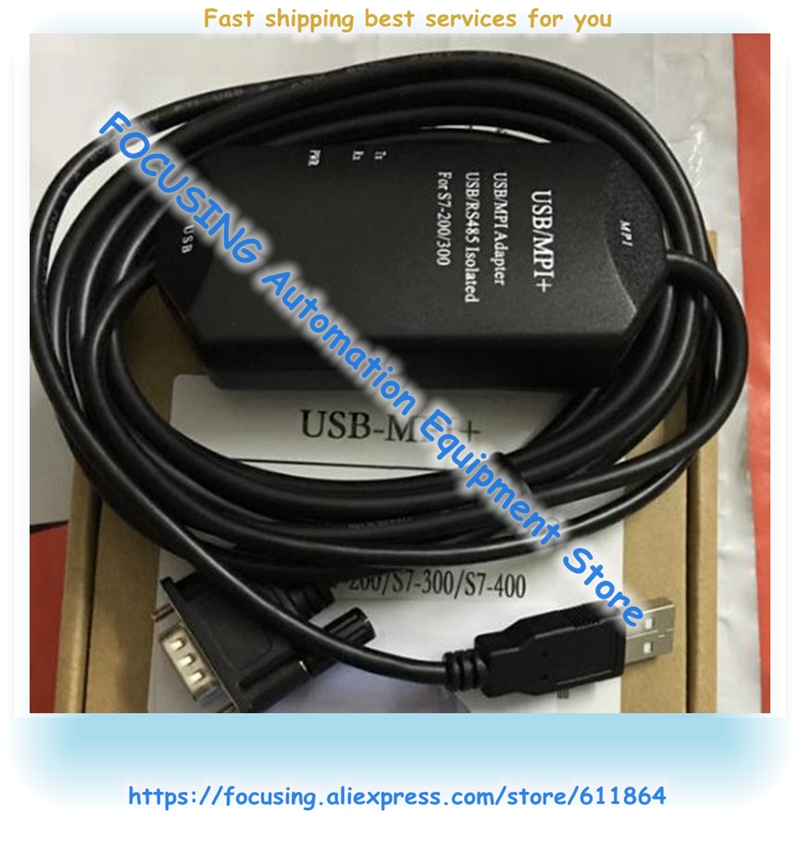 Usb Naar Mpi Interface Usb/Mpi Adapter Usb/RS458 Geïsoleerd Voor Plc S7-200 S7-300 S7-400 Kabel USB-MPI +
