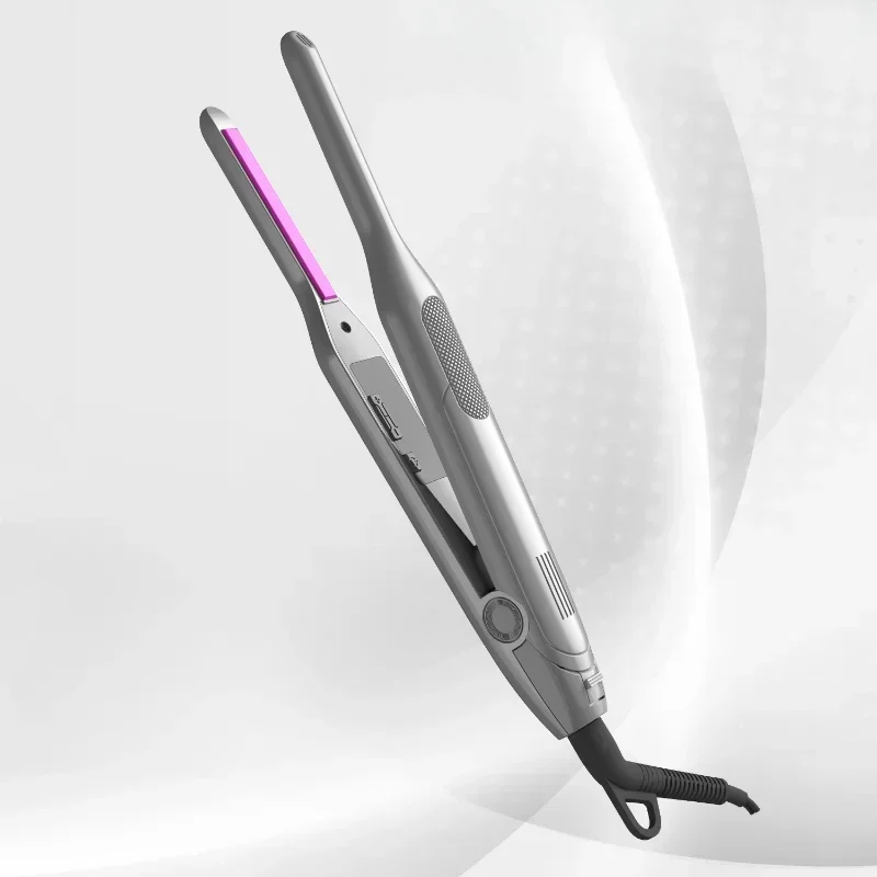 2 in- in-1- haarglätter, lockenstab, glätteisen für kurzes haar, LED-haarglätter, keramik-bartglätter