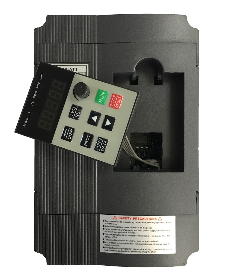 1500W 220V Inverter AT1 220V 1.5KW 400Hz Inverter Single-phase Input VFD 3 Phase Output Frequency Converter Adjustable Speed