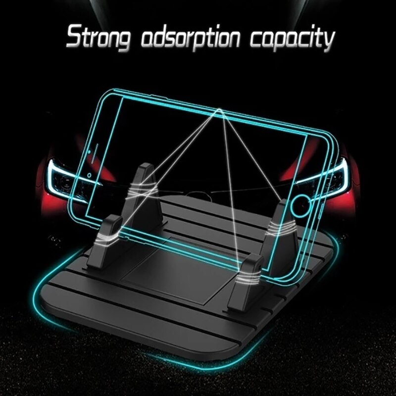 Mat For Phone Car Silicone Holder Anti-slip Mat Pad Dashboard Stand Mount For Phone GPS Bracket For IPhones Xiaomi