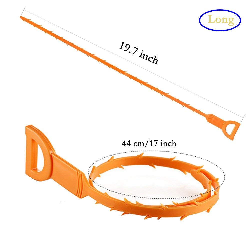 Shgo-afvoerontstopper 10- pack haar afvoerverstoppingsverwijderaar reinigingsgereedschap 20 inch voor gootsteen, buisafvoerreiniging