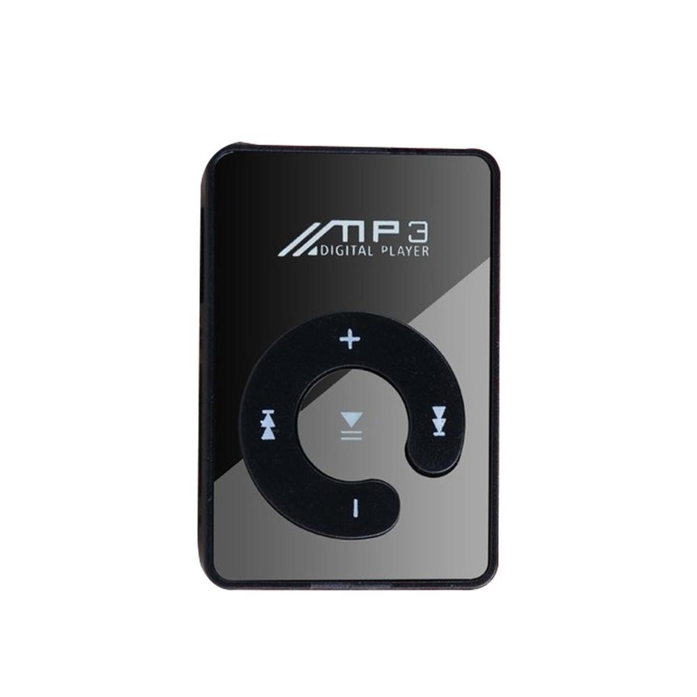 Mini mp3 Clip MP3 Speler Ondersteuning 32GB Micro SD TF Card stijlvol Sport Spiegel Draagbare MP3 speler Mini