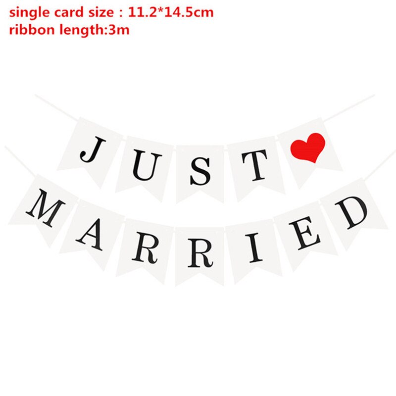 Drapeau rétro de la mariée pour être mariée, décoration de mariage, bannière de mariage heureux, banderole de mariage, fête de mariage: Just Married white