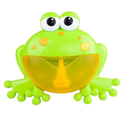 Máquina de burbujas para bebé, juguete de baño para ducha de rana grande, cangrejo, automático, con burbujas de música, sin batería: Frog