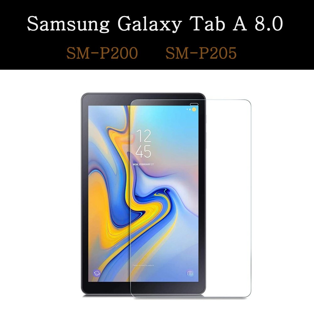 Tempered Glass For Samsung Galaxy Tab A 7.0 8.0 9.7 10.1 SM-T280 T350 T380 P200 T290 T550 T580 T510 Full Cover Screen Protector: SM-P200 SM-P205