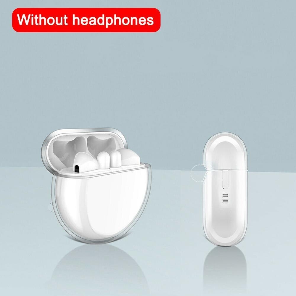 Hoesje voor huawei freebuds 3 oordopjes schokbestendig airbag bumperhoesje doorzichtig haakje voor honor flypods freebuds 2 pro hoesje