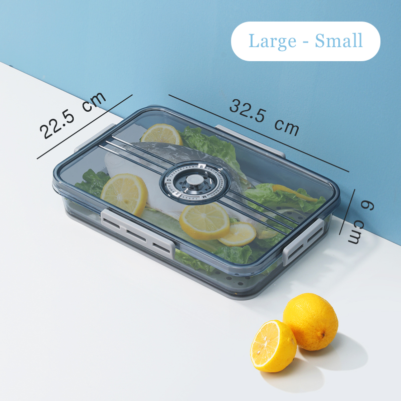 Food Storage Containers Refrigerator Stackable Kitchen Storage Box Airtight Keep Fresh Bins Transparent Fridge Pantry Organizer: Square 9