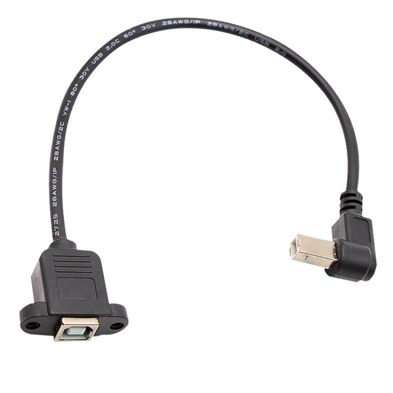 USB B Man-vrouw Afdrukken Kabel Printer Scanner Verlengsnoer Panel Mount Verleng Kabel