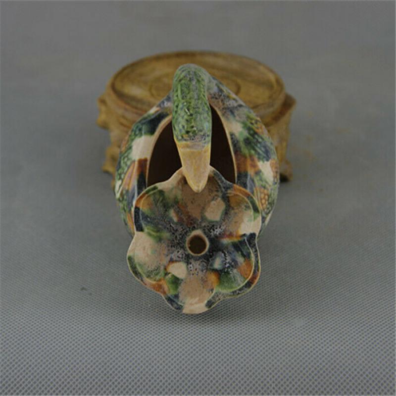 Chinese Tang Tri-Color Glazed Ceramics Duck Porcelain Brush Washer 4.5