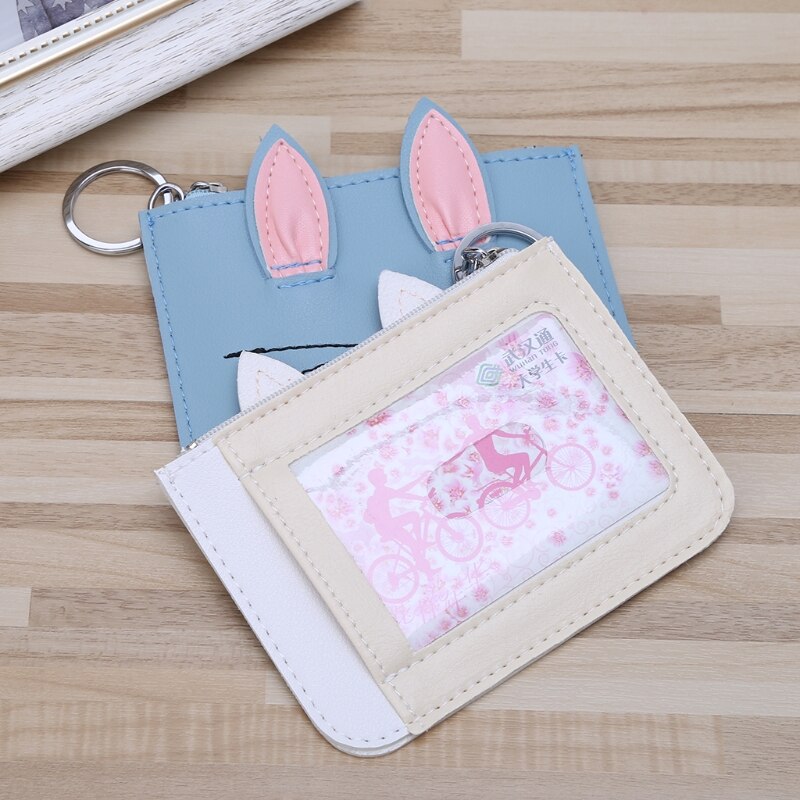 Schattige cartoon konijn portemonnee kaarthouder headset sleutelhanger tas tas portemonnee portemonnee voor meisjes