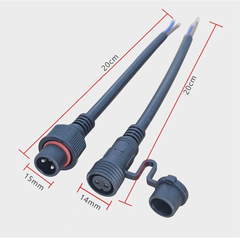 Rubber Industrial Male &amp; Female Plug Socket 2/3/4/5/6/7/8 Pin Wall Mounted Socket Electric Power Connector Waterproof