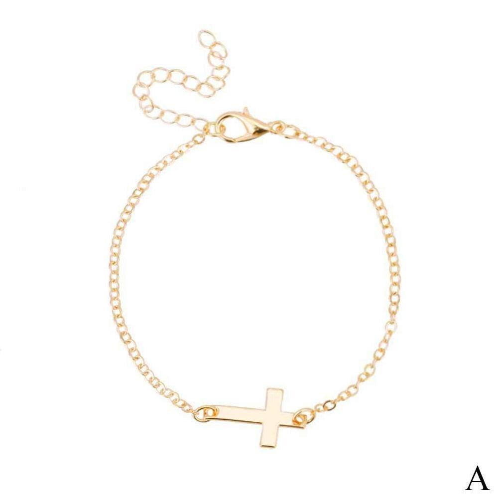 Mode-sieraden Unieke Sexy Cross Enkelband Enkelband Barefoot Voor Vrouwen Sandalen Been Voet Sieraden Op Voet Ketting U0I0: gold color