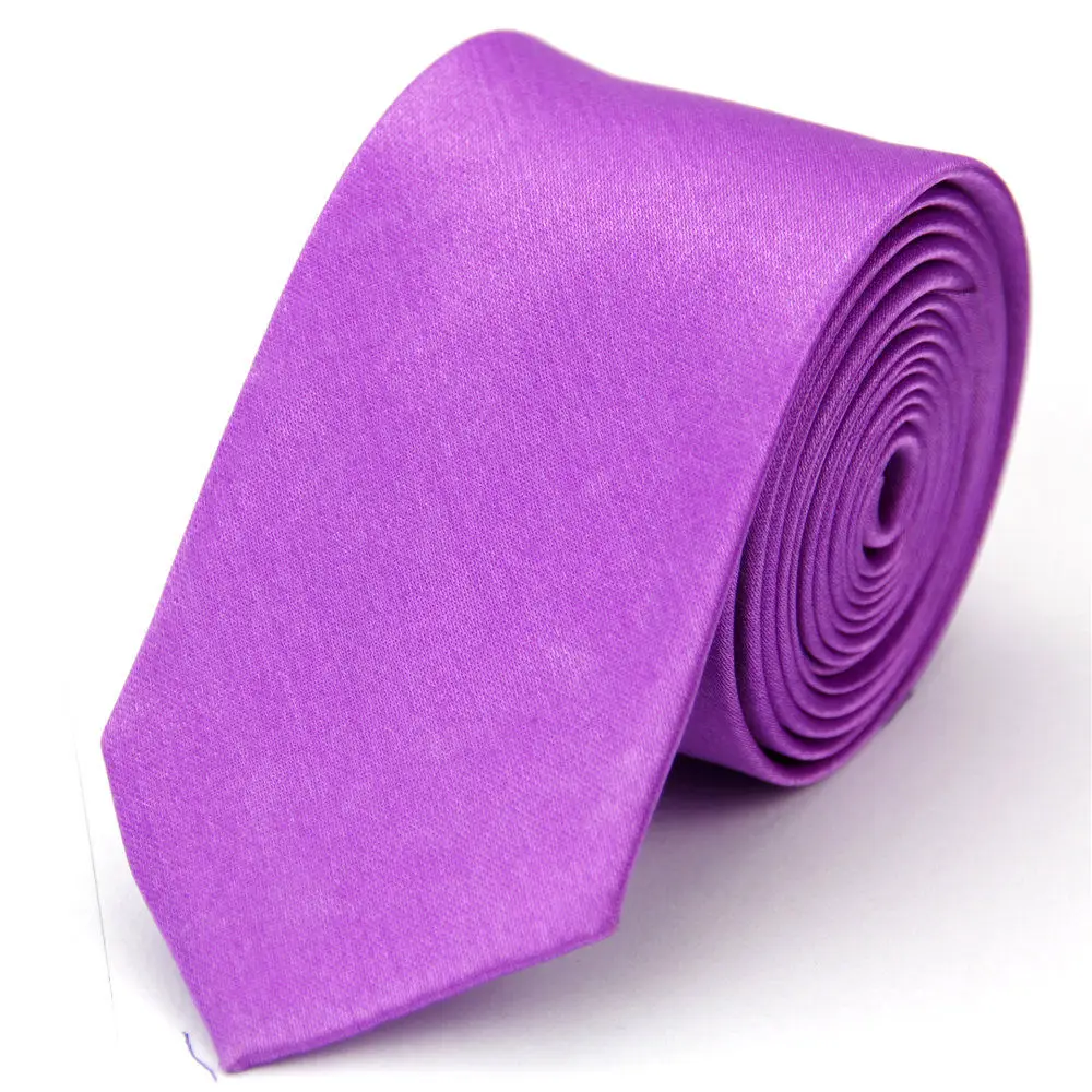 Cravate à col étroit pour hommes femmes 5 cm 2 "mince mince mariage noir bleu rose blanc rouge vert marron violet hommes femme cravate: Orange