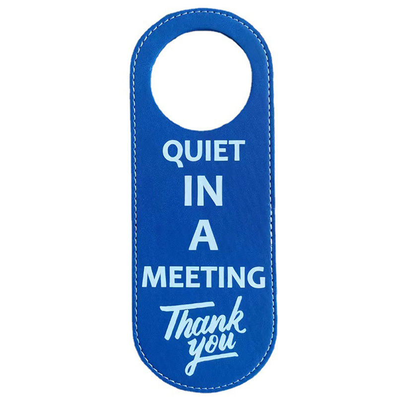 1PC Bulletin Board PU Leather Double-sided Door Sign Room Cleaning Label Door Hanger Tags Do Not Disturb Signs Door Knobs Hanger