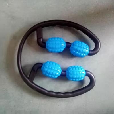 Been Spier 4 Wielen Lichaam Vormgeven Roller Ring Klem Been/Taille Stok Schuim As Roller Spier Relaxer Hand Roller lean Massage