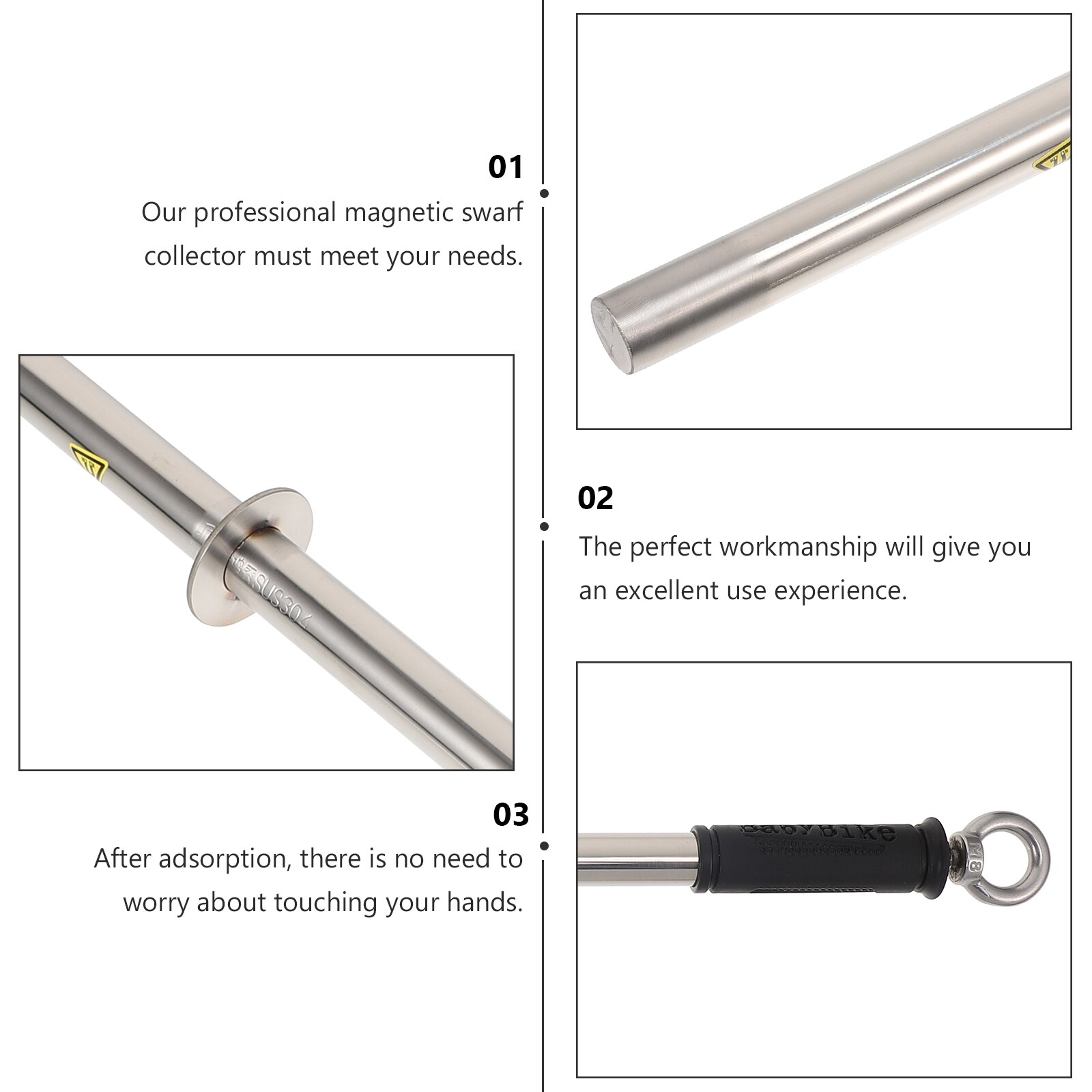 1PC Magnetic Turnings Swarf Collector Removal Swarf Magnetic Bar Magnetic Rod