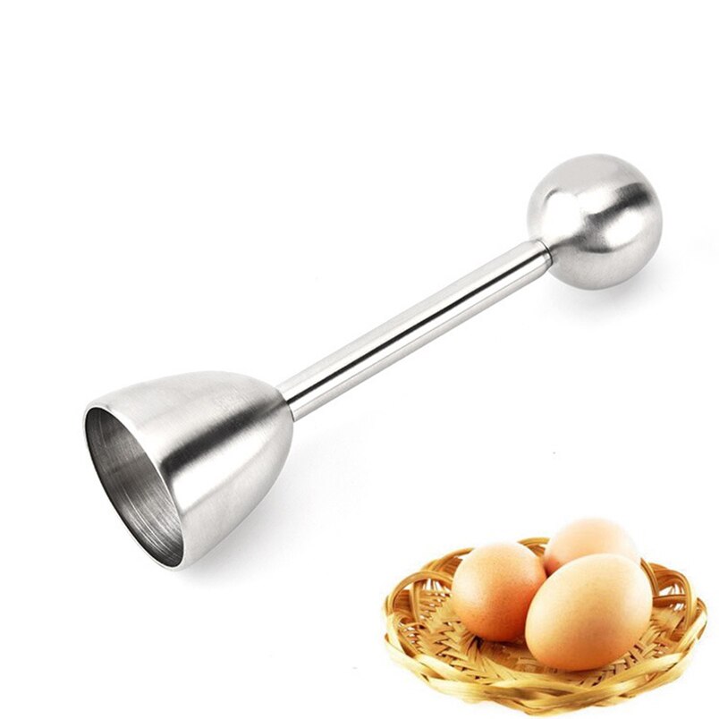 Tenske ægværktøj i rustfrit stål kogt æg topper shell top cutter banke åbner køkken værktøj *30