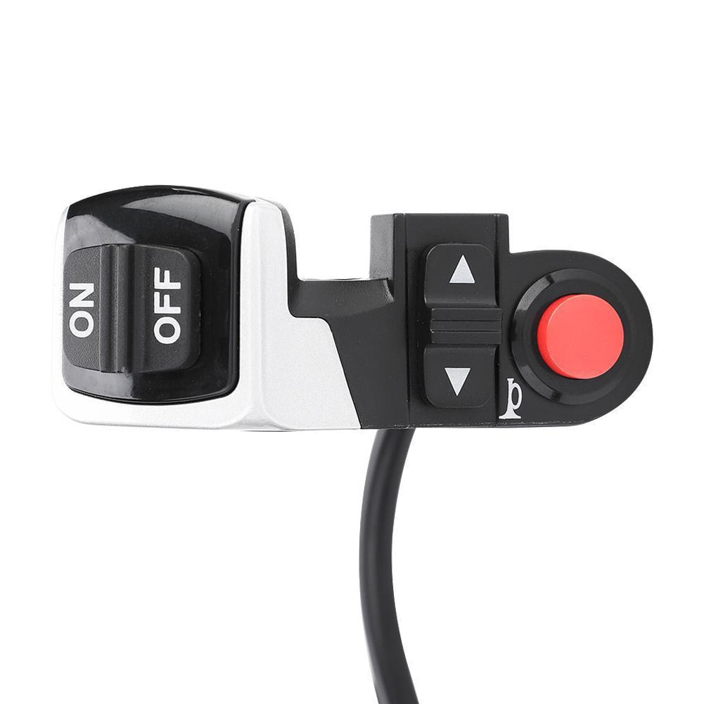 3 in 1 Light Horn Turn Switch Button Electric Bicycle Head Light Bell Switch for Mountain Bike E-Bike Electric Scooter