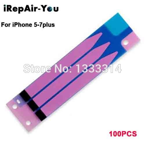 100 stks batterij sticker plakband met pull strip tab voor iphone 6 6 s 4.7 ''7 7 plus 5 5 s 5c SE Fixing Tape Reparatie