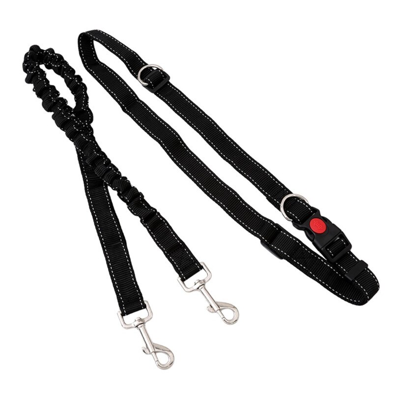 Pet Training Supplies Elastic Dog Leash Adjustable Waist Belt Outdoor Obedience Agility Training Treat Bag: Leash