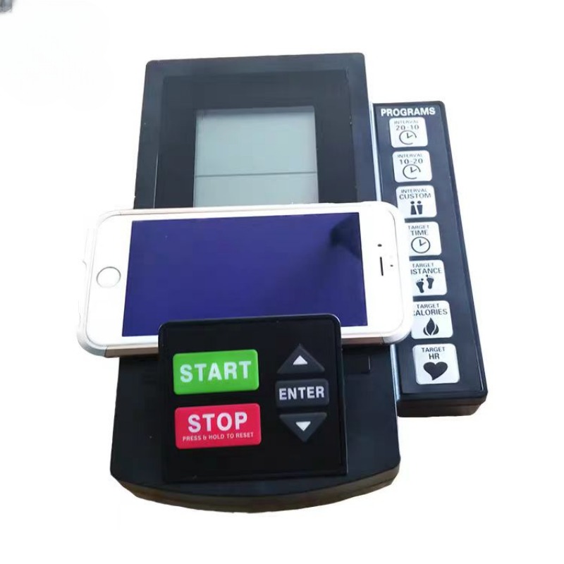 Contador de bicicleta deportiva multifuncional, velocímetro con pantalla electrónica LCD, aplicación Bluetooth, para bicicleta estática, máquina de remo paso a paso