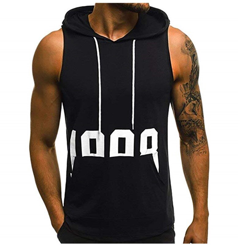 Neue baumwolle ärmellose Hemden Panzer oben männer Fitness mens singulett Bodybuilding trainieren Fitnessstudio weste Fitness männer