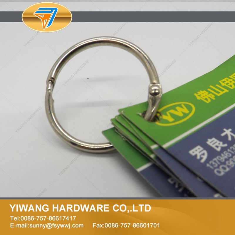 10pcs per set metal book binder rings wall calendar circle O ring card collection binder clip multipurpose ring