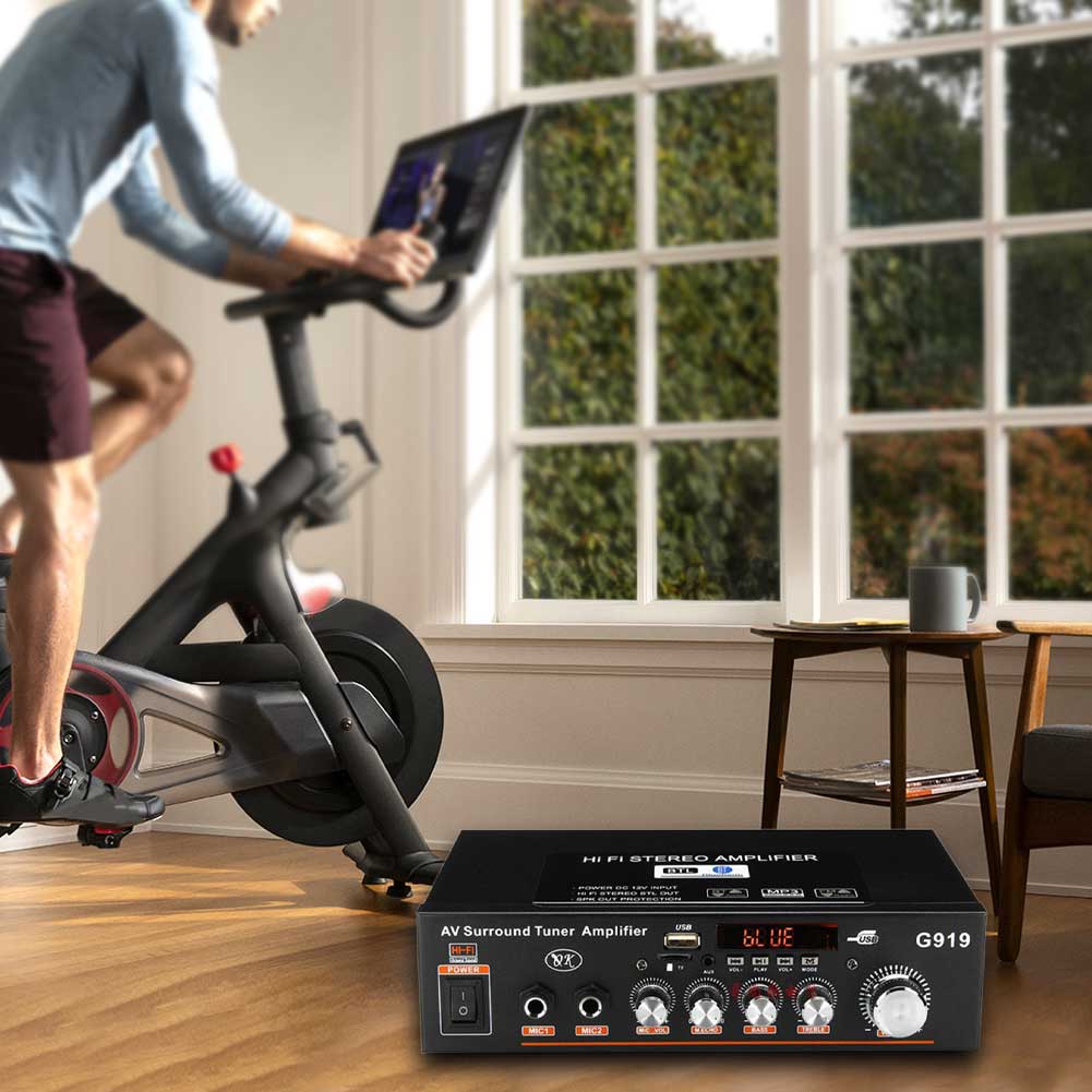 Subwoofer Surround Sound Car Audio Power Amplifier USB Input With Remote Control Portable Digital Home Theater Bluetooth 5.0