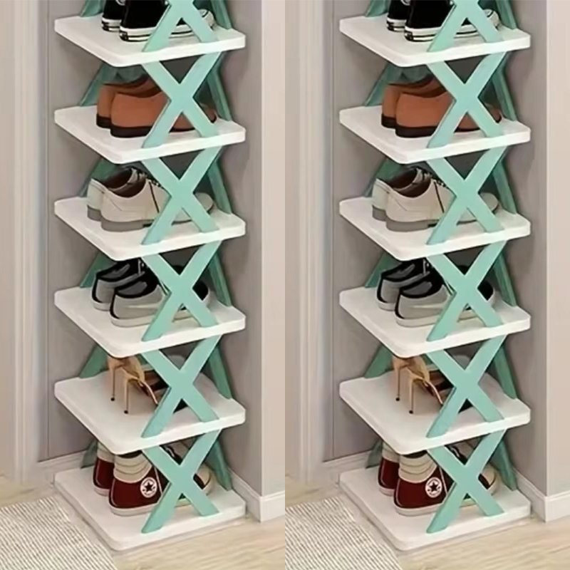 Rack de sapatos organizador de armazenamento rack de sapato destacável salva família rack doméstico multi camada simples sapatos prateleira cor gabinete: Cáqui escuro