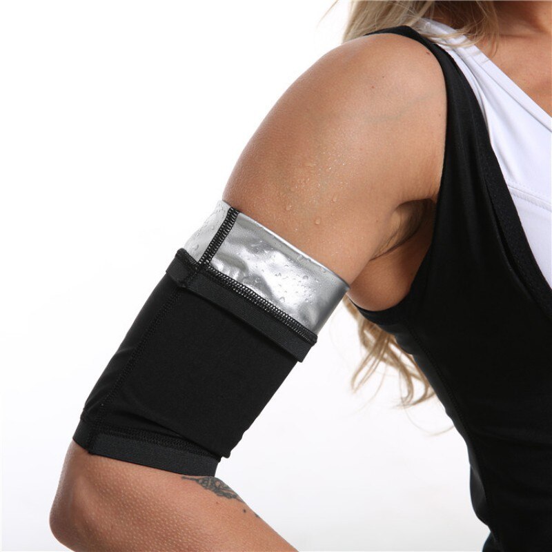 Ladies Body Sculpting Arm Cover Yoga Exercise Fitness Slimming Sweat Clothes Sweat Arm Belt Protector: A / S