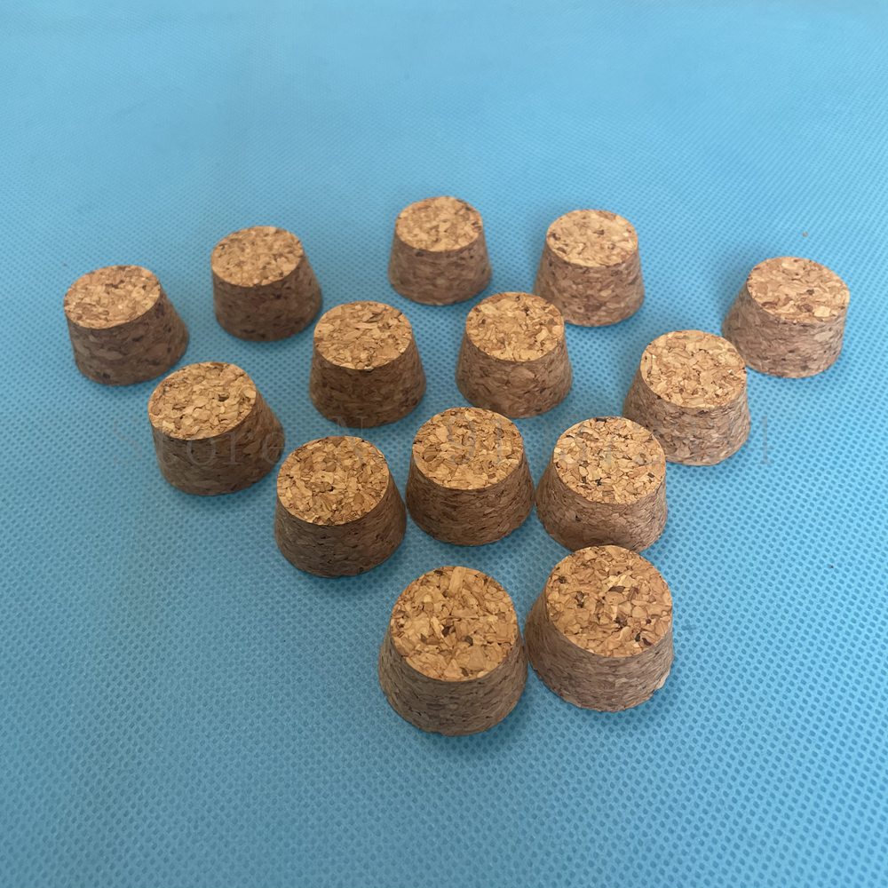 100pcs Top DIA 7.5mm to 30mm Wooden Cork Lab Glass Bottle Stopper Kettle Pudding Bottle Cork Cap Burette Tube Wood plug