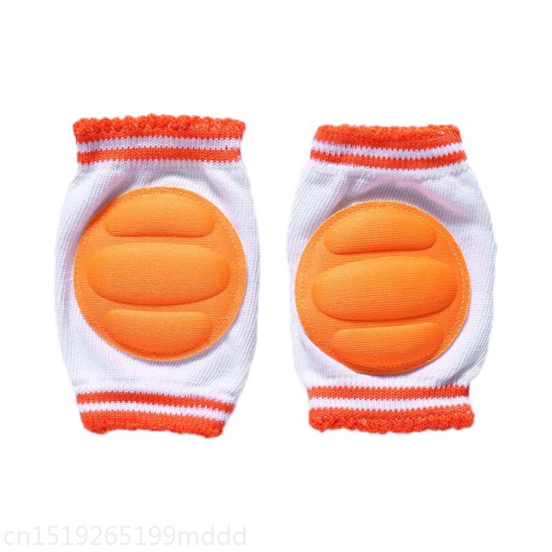 Barn knäskål som andas knäskydd krypande benkuddar armbågskuddar småbarn  q84c: Orange