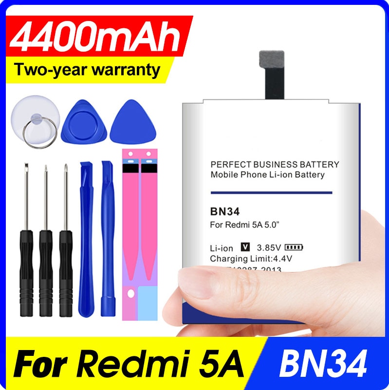 BN34 para Xiaomi Redmi 5A batería de repuesto de alta capacidad baterías de teléfono