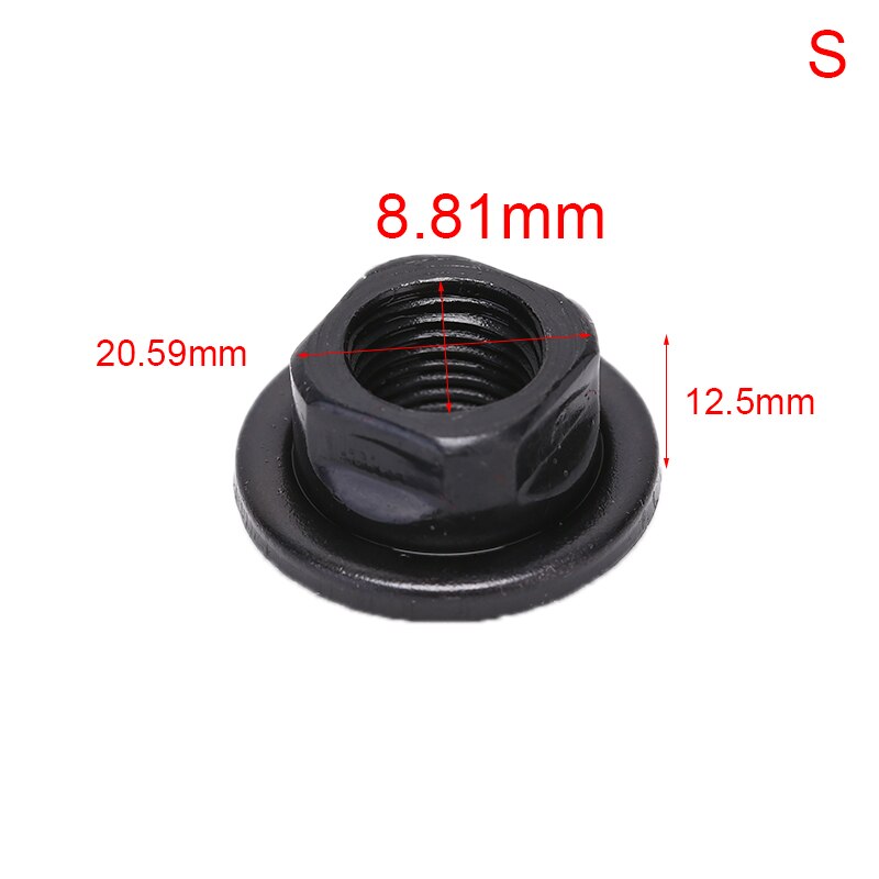 1Pcs Bicycle Hub Nut Screw Front Rear Fixed Gear MTB Bike Parts Single Speed S/L Size Metal Nuts Folding Bikes Supplies